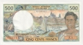 New Caledonia 500 Francs, (early 1990's)